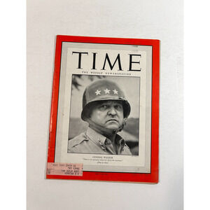 TIME Magazine July 31 1950 General Walker Korean War Vintage Issue